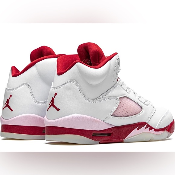 Jordan Kids Sneakers White and Red - Picture 10 of 14